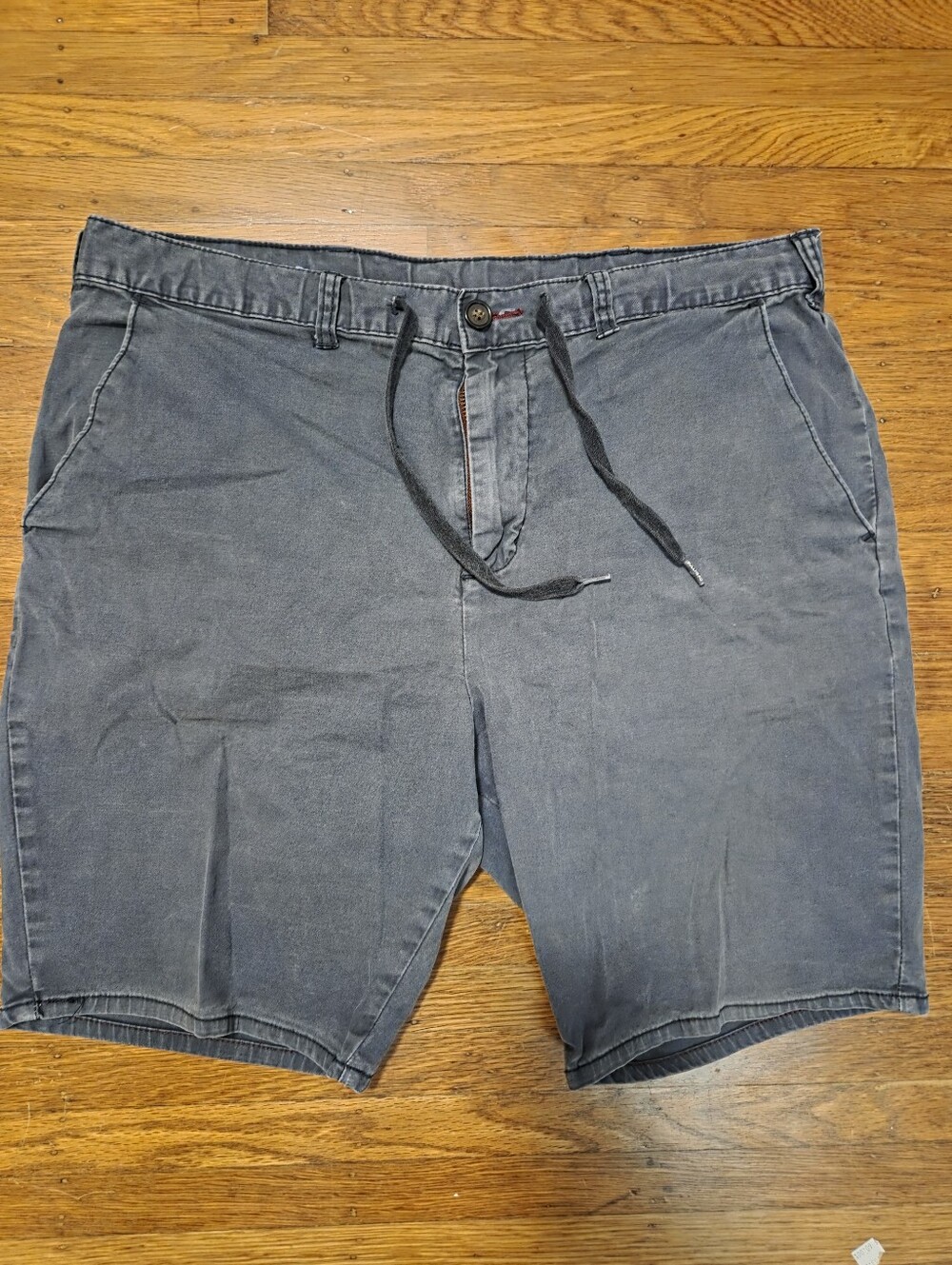Men's Drawstring Chino Shorts - Slate Gray